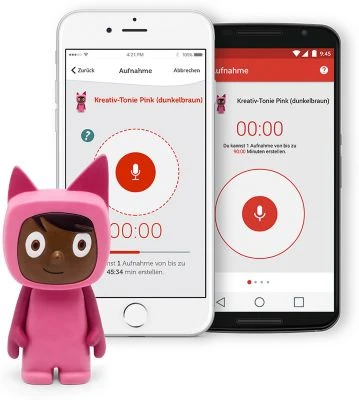 Tonies Kreativ-Tonie, Pink/dunkelbraun 2 Tonies Kreativ-Tonie, Pink/dunkelbraun – Bild 2